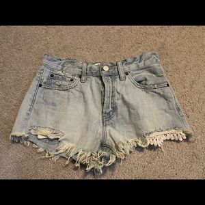 Free People Jean Shorts